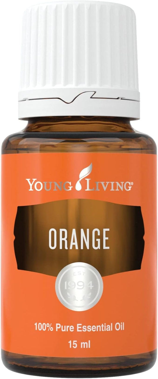 Young Living Orange Essential Oil 15ml - Brighten Your Space with an Uplifting Citrus Aroma - Cleanse, Refresh, and Promote Wellness - Premium Young Living