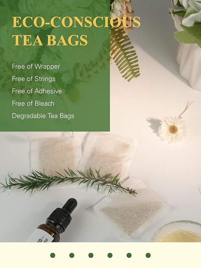 GLDNT Organic Ginger Tea Bags, Natural Organic Ginger Root Tea, Spicy & Zesty Flavor, Caffeine Free, 100 Count