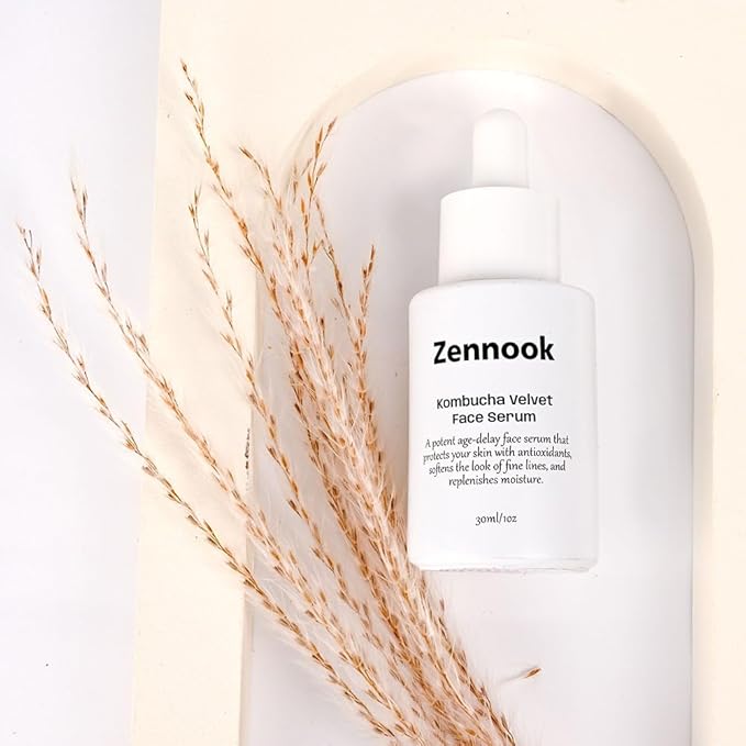 Introducing Kombucha Velvet Face Serum, infused with Kombucha Black Tea Ferment, Allantoin, Collagen, and Hyaluronic Acid, offers transformative effects on skin