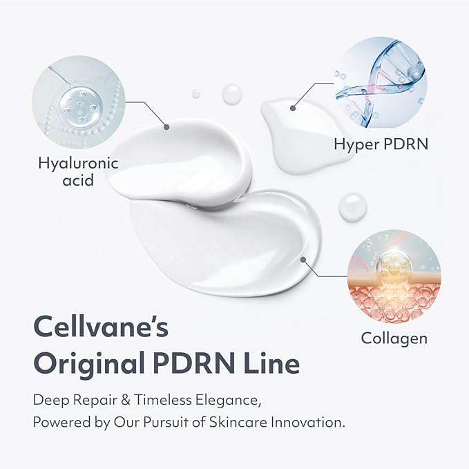 Cellvane Facial skincare kit anti aging set PDRN skincare set, Salmon DNA Korean Moisturizer for Rejuvenation, High Purity PDRN for Dry & Sensitive Skin, Hyaluronic Acid & Anti-Aging