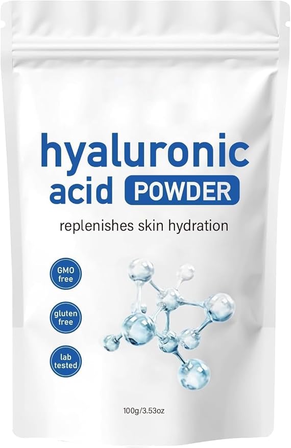 Hyaluronic Acid Powder, Hyaluronic Acid Serum, Anti-Aging Skincare, Water Soluble, Skin Hydration and Moisture Support