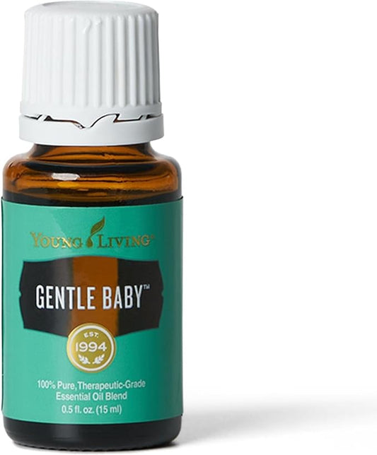 Young Living - Gentle Baby 15ml | Gentle Aroma for Babies | Soothing Skin | Relaxing & Moisturizing Aromatherapy Massage | Infant & Parenting Relaxation | Calming Scent