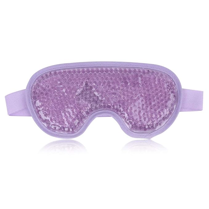 NEWGO Bundle of Gel Eye Mask and Hip Ice Pack Purple
