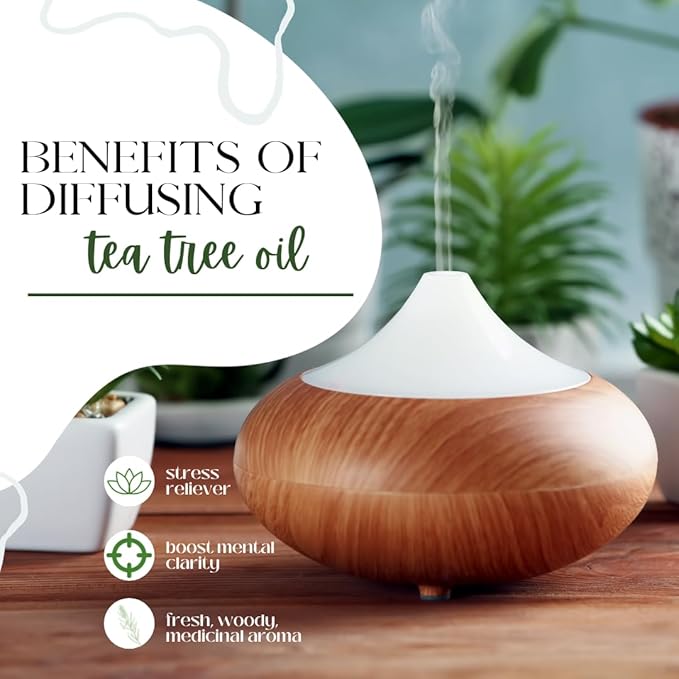 GreenHealth - 16 fl oz Tea Tree Essential Oil (100% Pure & Natural), Aluminum Bottle, Uncut