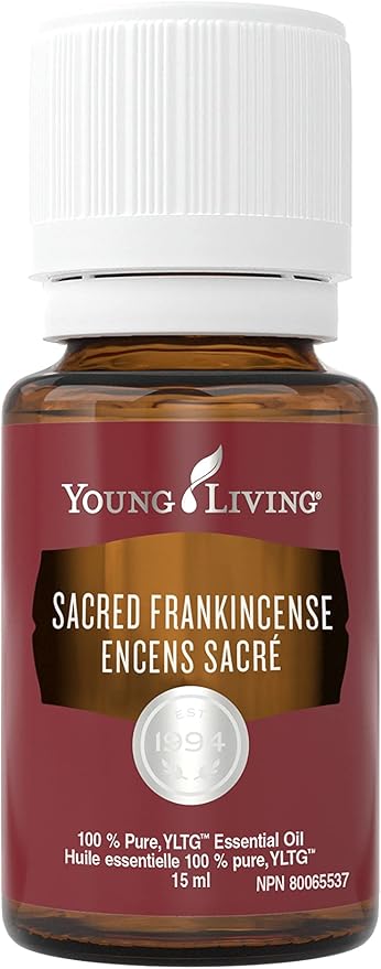 Young Living Sacred Frankincense 15 ml Essential Oil - Woodsy Aroma for Spirit & Skin, Promotes Relaxation, Tranquility, Enhance Yoga, Prayer Meditation, Skin Tone Support