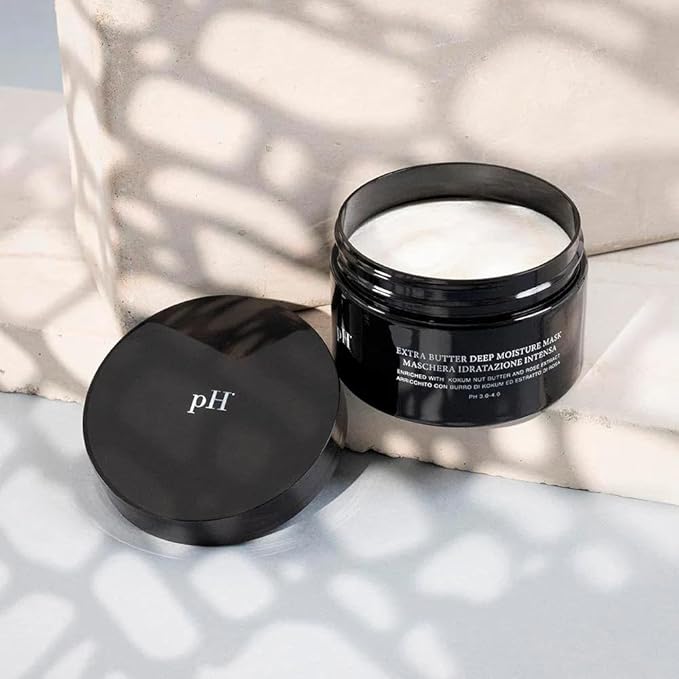 pH PURE HAIR Extra Butter Deep Moisture Hair Mask - Hydrating Mask to Nourish Dry & Damaged Hair, Enriched with Vitamin E & Rose Extract (6.7 Oz)