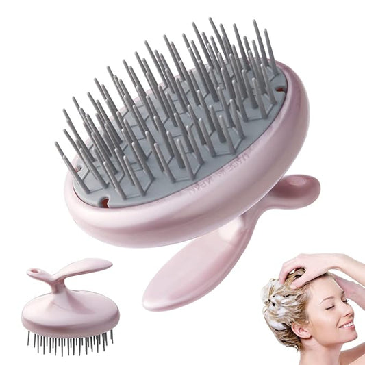Terra Distribution Scalp Scrubber [Made in Japan] Unique Layout Shampoo Brush for Smooth Brushing Long Hair, Head Massage, Men, Women, and Gift