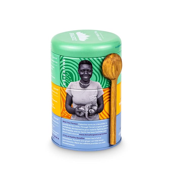 JUSTEA Assorted Tea Trio Tins With Spoon, 110 GR