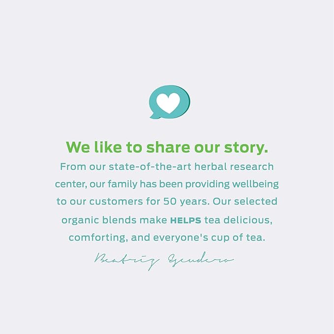 HELPS TEAS | Helps Refresh | Organic Green Tea with Spearmint. Natural Energy, Antioxidant, Thermogenic Herbal Tea| 16 Tea Bags |