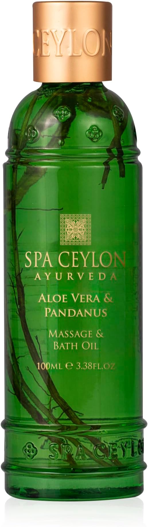 SPA CEYLON Aloe Vera & Pandanus Massage & Bath Oil | Natural Therapy Blend | Soothing Body Ritual | Body Oil Massage | Oil for Massage Therapy