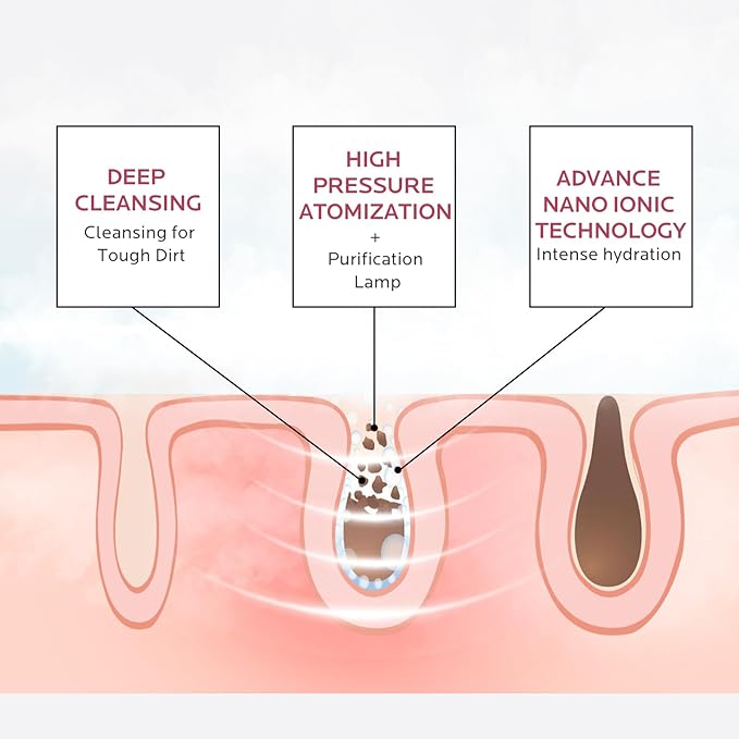 Facial Steamer Self-Care Gift Kit: Nano Ionic Face Steamer Deep Cleaning Unclogs Pores - Humidifier Hot Mist Spa Gifts for Women with 17 Skin Care Tools (Ageless Radiance Spa Kit)