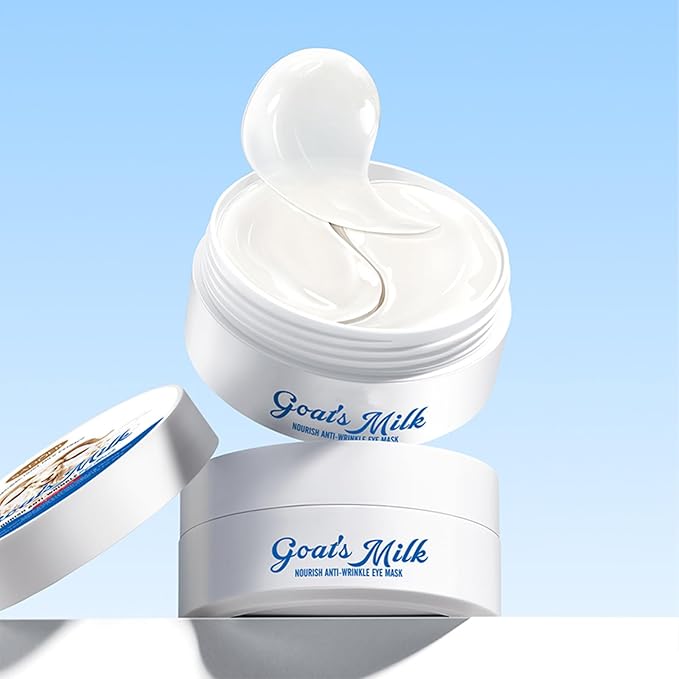 Under Eye Patches for Dark Circles & Puffy Eyes - 60 Pairs Hydrating Eye Mask with Hyaluronic Acid,Hydrolyzed Elastin&Goats Milk - Vegan, Cruelty-Free