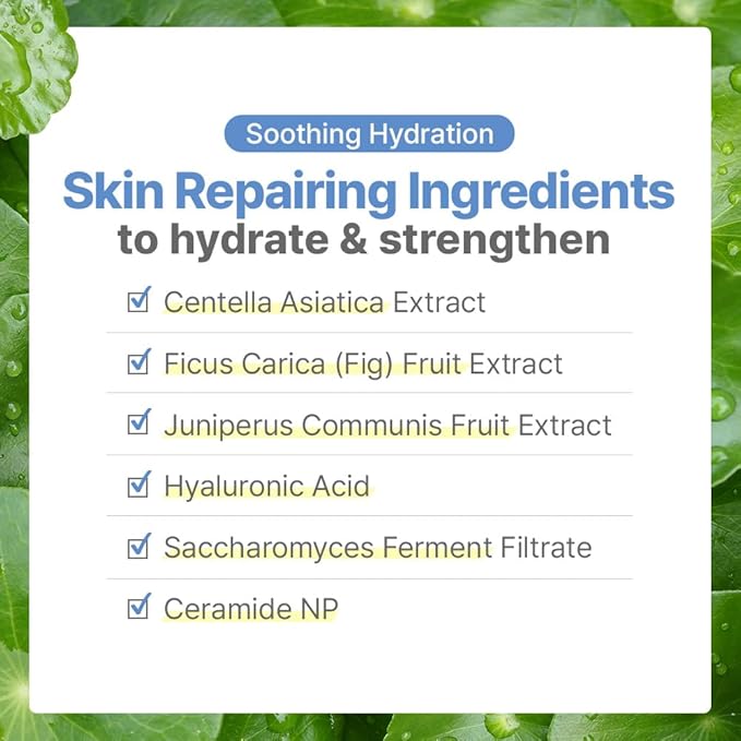 SAM'U PH Sensitive Cream Mist, Centella Face Mist, Hypoallergenic Facial Spray with Hyaluronic Acid & Ceramide, Hydrating & Quick Absorbing, Korean Skin Care for Dry & Sensitive Skin, 3.38 Fl. Oz