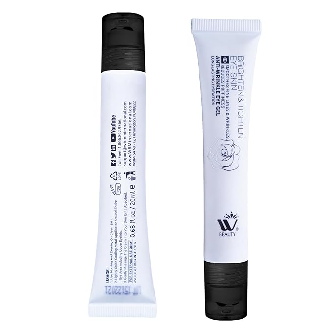 Eye Cream with Metal Roller | Anti-Aging Eye Treatment for Dark Circles, Puffiness & Wrinkles | Hyaluronic Acid, Retinol & Niacinamide | Hydrating & Cooling Under Eye Cream | 20ml