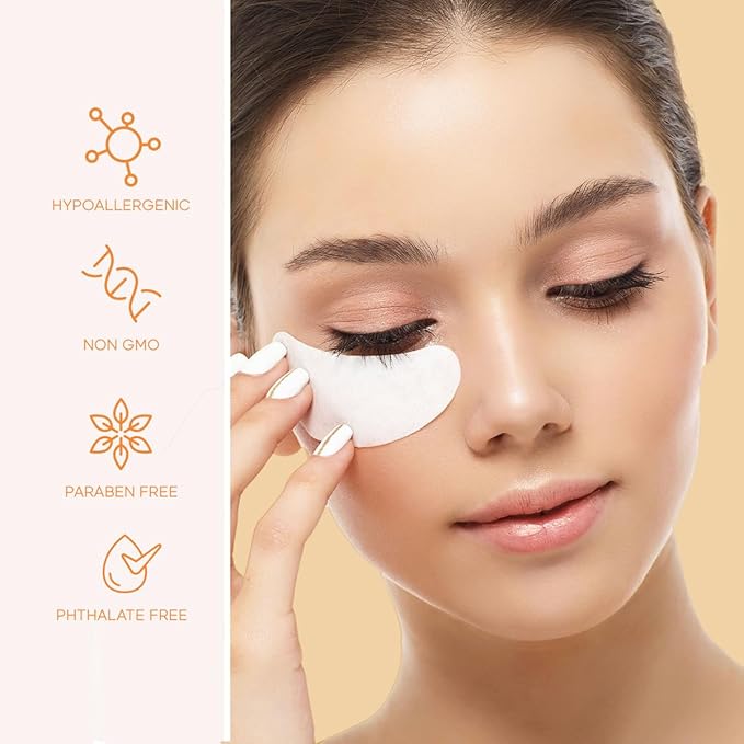Vitamin C & Collagen Under Eye Patches - Dermatologist Tested - Brightens Dark Circles, Tightens Under Eye Skin, Anti-Aging - Natural Ingredients Korean Skin Care - All Skin Types - 5 Pairs