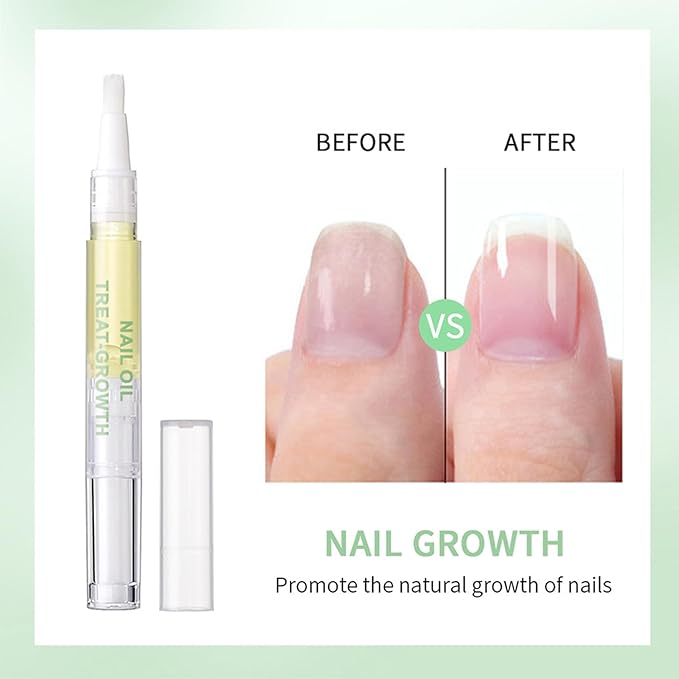 Cuticle Oil Pen, 2PCS Revitalizing Cuticle Oil Pen for Nails, Nail Oil for Nail Care & Nail Growth, Repaired Cuticles Overnight Cuticle Softener Nail Strengthener Protector Oil