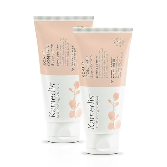 KAMEDIS Moisturizer Leave-On Botanical Scalp Lotion. For Dandruff, Dry, Itchy, Flaky and Sensitive Scalp Skin. Over-Night Head Mask, Parabens Free. 3.38 Fl Oz. (Scalp Lotion (2pk))