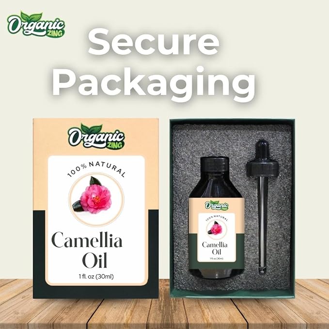 Camellia (Camellia Japonica) Oil | Pure & Natural Carrier Oil for Skincare, Hair Care & Massage - 30ml/1.01fl oz