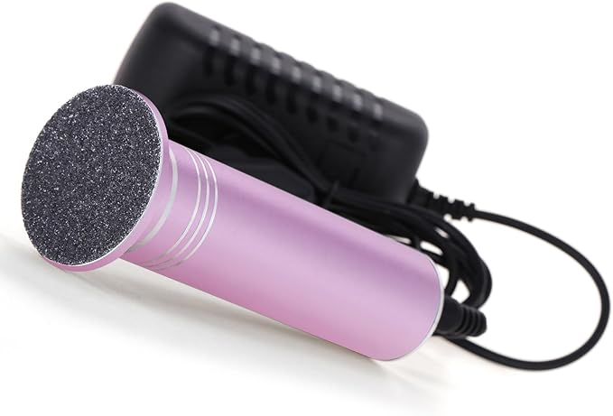 Upgraded Electric Foot Callus Remover 0-1200rpm, Professional Electric Foot File Sander Pedicure Tools for Dead Skin Cracked Heels, Adjustable Speed, 60 Replaceable Sandpaper Discs (FCR-2 Pink)