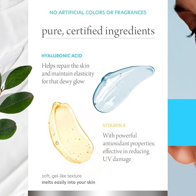 Hyaluronic Acid & Vitamin E Daily Face Moisturizer - Reduce Acne Scars, Fines Lines, Wrinkles, Hydrating Day Cream - Cruelty Free Korean Skin Care For All Skin Types - 1.69 Fl. oz/ 50ml