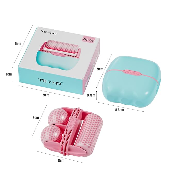 TBPHP Ice Roller BF01 for Face & Eye with Plastic Cover Massager Face Massage Roller Tools (Pink)