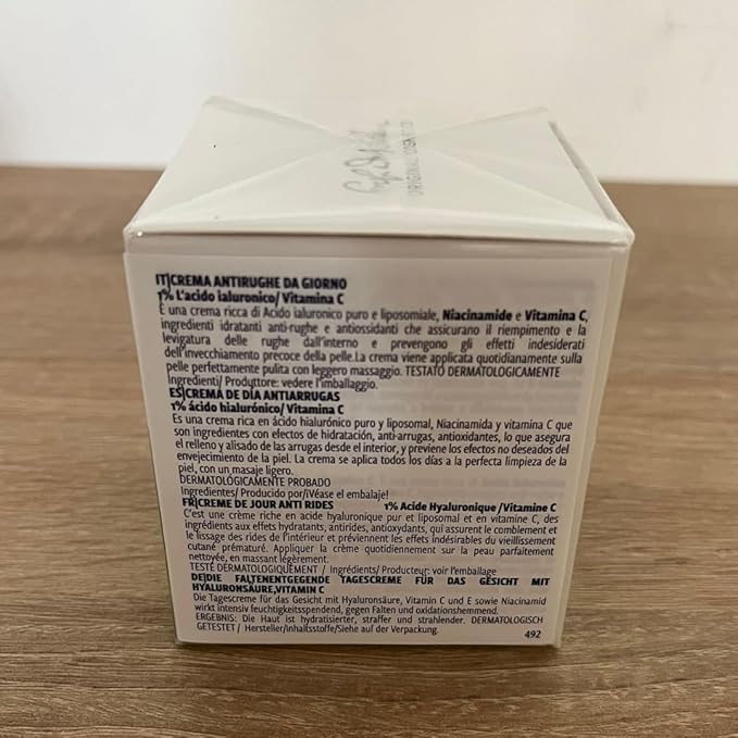 GEROVITAL HYALURON C Anti-Wrinkle Night Face Cream with Hyaluronic Acid, Vitamin C and E, Moisturizing and Regenerating Effect, for Dry, Normal Skin, 50 ml