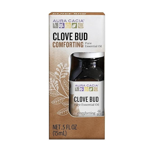 Aura Cacia Essential Oil, Clove Bud, 0.5 Ounce