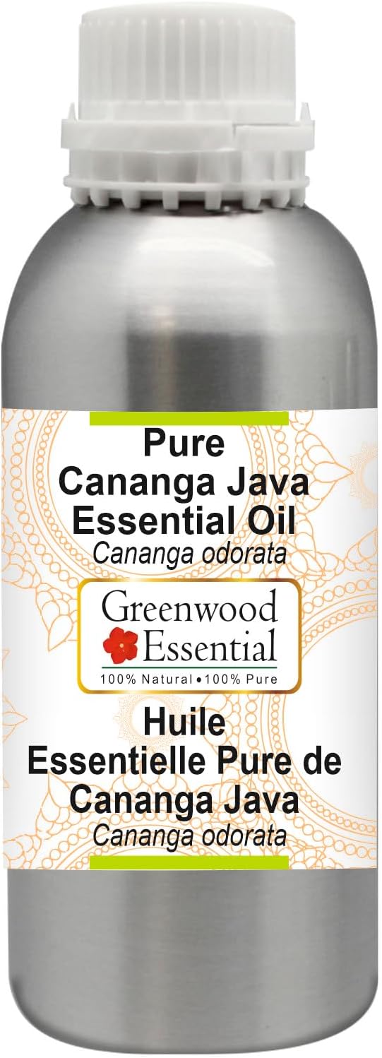 Pure Cananga Java Essential Oil (Cananga odorata) Steam Distilled 630ml (21.3 oz)
