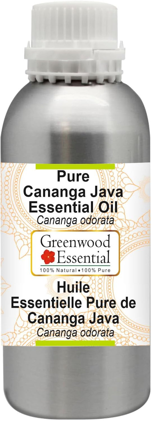 Pure Cananga Java Essential Oil (Cananga odorata) Steam Distilled 300ml (10.1 oz)