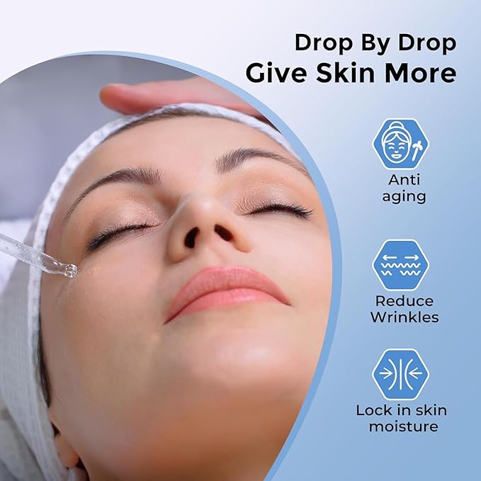 Retinol Eye Cream for Dark Circles and Puffiness, Hyaluronic Acid Serum for Face Anti Aging, Fine Lines, Dark Spots, & Dry Skin