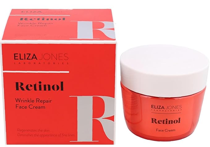 Retinol Cream for Face, Face Moisturizer with Retinol, Day and Night Cream, Wrinkle Repair, Anti-Aging Moisturizing Cream for Women and Men, for All Skin Types, 50 ml / 1.69 Oz
