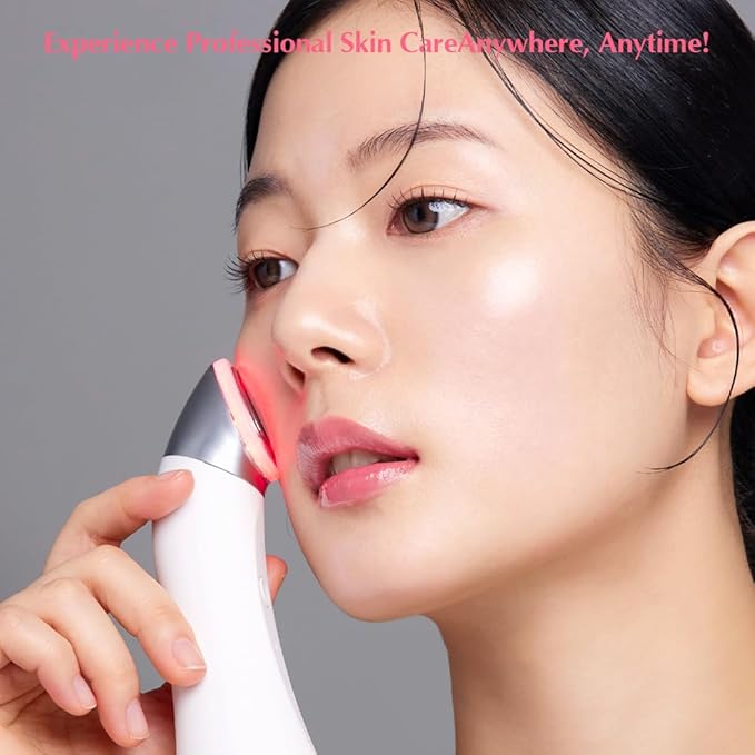FaceFactory Boosters Pro – Anti-Aging Skin Care Device, LED & Galvanic, Glass Skin, Korean Skincare, Elasticity & Radiance, Lightweight & Safe for All Skin Types, Red Light Therapy