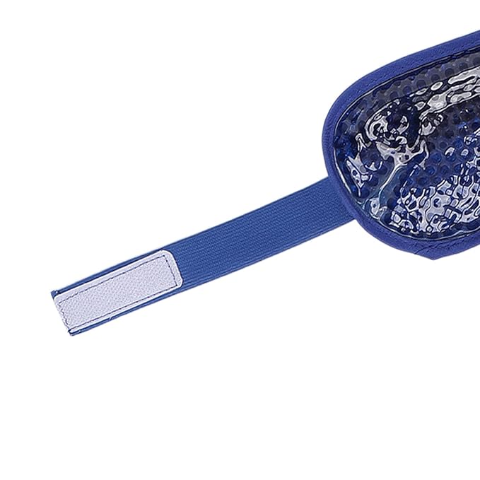 Cooling Eye Pack, Gel Bead Eye Pack Skin‑friendly Relieve Eye Fatigue for Man for Woman(Dark Blue)