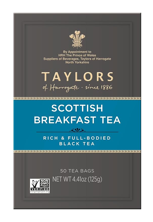 Taylors of Harrogate Scottish Breakfast, 50 Teabags (Pack of 6)