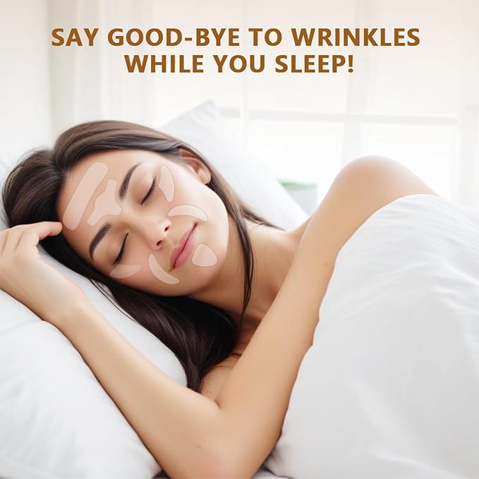 Forehead Wrinkle Patches, 16 Pcs Reusable Silicone Anti Wrinkle Patches Facial Patches for Face to Reduce Fine Wrinkles Frown Smile Lines Forehead Wrinkles Treatment