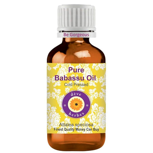 dève herbes Pure Babassu Oil (Attalea speciosa) Cold Pressed 100ml (3.38 oz)