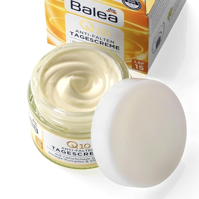 Balea Q10 Anti-wrinkle Day Cream+Night Cream VitaminE Cream Reduce wrinkles fine lines SkinCare regeneration cream Vegan