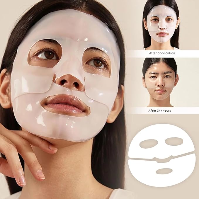 Hydrating Deep Collagen Mask, 45g x4, Hyaluronic Acid, Tightens Pores, Reduces Lines, Overnight