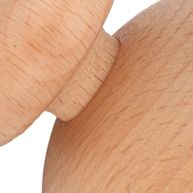 Yosoo Wood Scalp Massager Small Octopus Shape Massage Tool, Manual Scalp Massagers Scalp Massage Tool, Mushroom Fingers Head Scratcher Wood Massager for Reduce Stress 2.44 x 2.36in