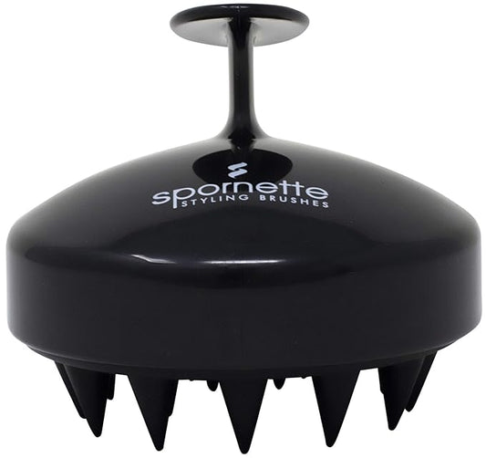 Spornette Scalp Massager Shampoo Brush Black