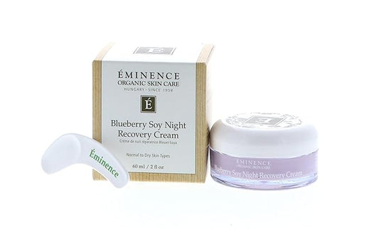 Eminence Organic Skin Care Blueberry Soy Night Recovery Cream, 2 Ounce