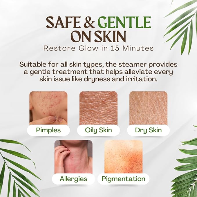 Leau Cosmetics Facial Steamer: Women's Mister for Deep Cleansing and Skin Care, Steam Face Steamer Device, Essence Infuser