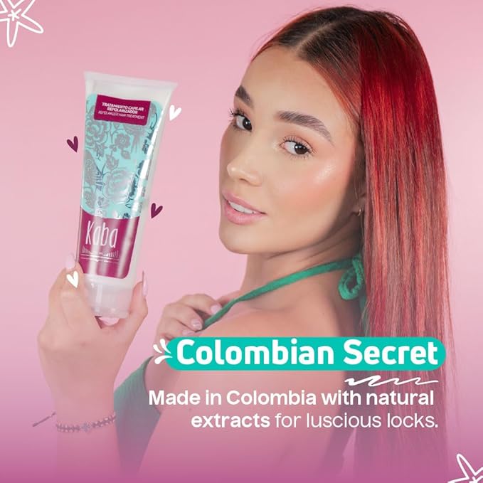 Kaba Hair Treatment Mask for Dry Damaged Hair, Made With Natural Extracts, Promotes Growth, Deep Conditioning, Restores Vitality & Control Frizz, 30 Oz