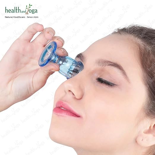 HealthAndYoga™ ChillEyes Colored Eye Wash Cups for Effective Eye Cleansing - with Storage Container - Eye Shaped Rim, Snug Fit (2 Pcs.) (1 Blue + 1 Orange)