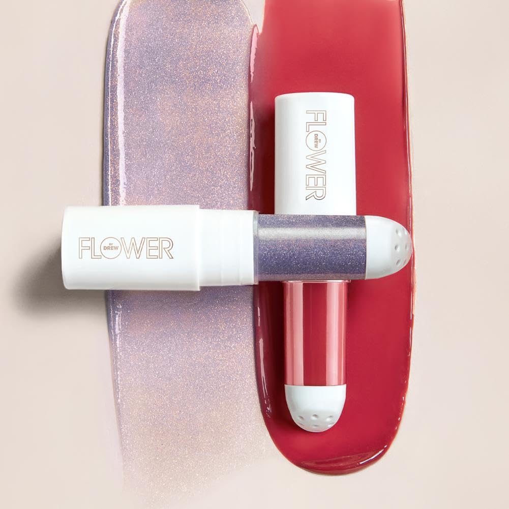 FLOWER Beauty By Drew Barrymore Perfect Pout Hydrating Lip Mask - Soothes + Softens Lips + Natural-Looking Tint - Recovery Lip Treatment + Moisturizes + Hydrates Lips - Scented - Cruelty-Free + Vegan ( Lucky)