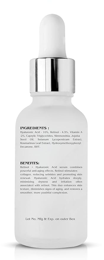 Retinol+Hyaluronic Acid Serum Hylunaric Acid Moisturizer, 30ml/f1 oz