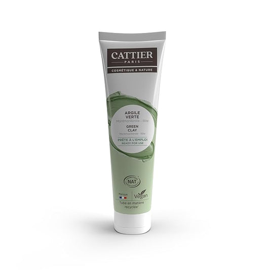 Cattier Green Clay Mask Ready for Use with all Natural Ingredients 100 Ml