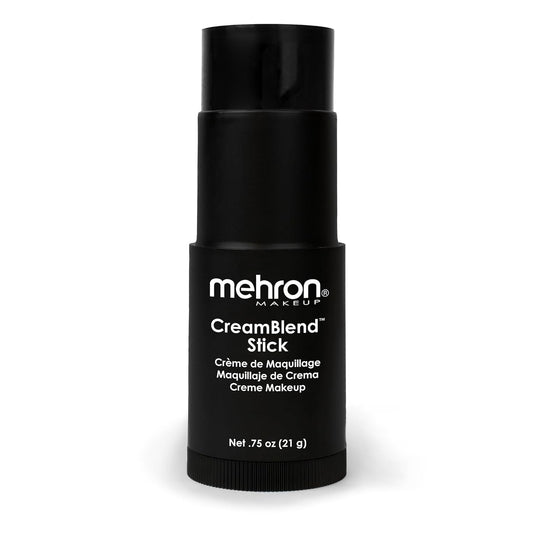 Mehron Makeup CreamBlend Stick | Face Paint, Body Paint, & Foundation Cream Makeup | Body Paint Stick .75 oz (21 g) (Black)