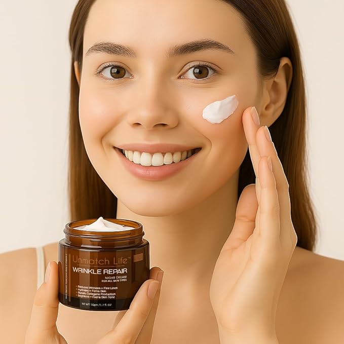 Fast Wrinkle Repair Cream 1.7 Fl. Oz Everyday Anti-aging Face Moisturizer with Retinol, Hyaluronic Acid & Vitamin E to cure Dark Spots, Wrinkles & Fine Lines, For all Skin Types