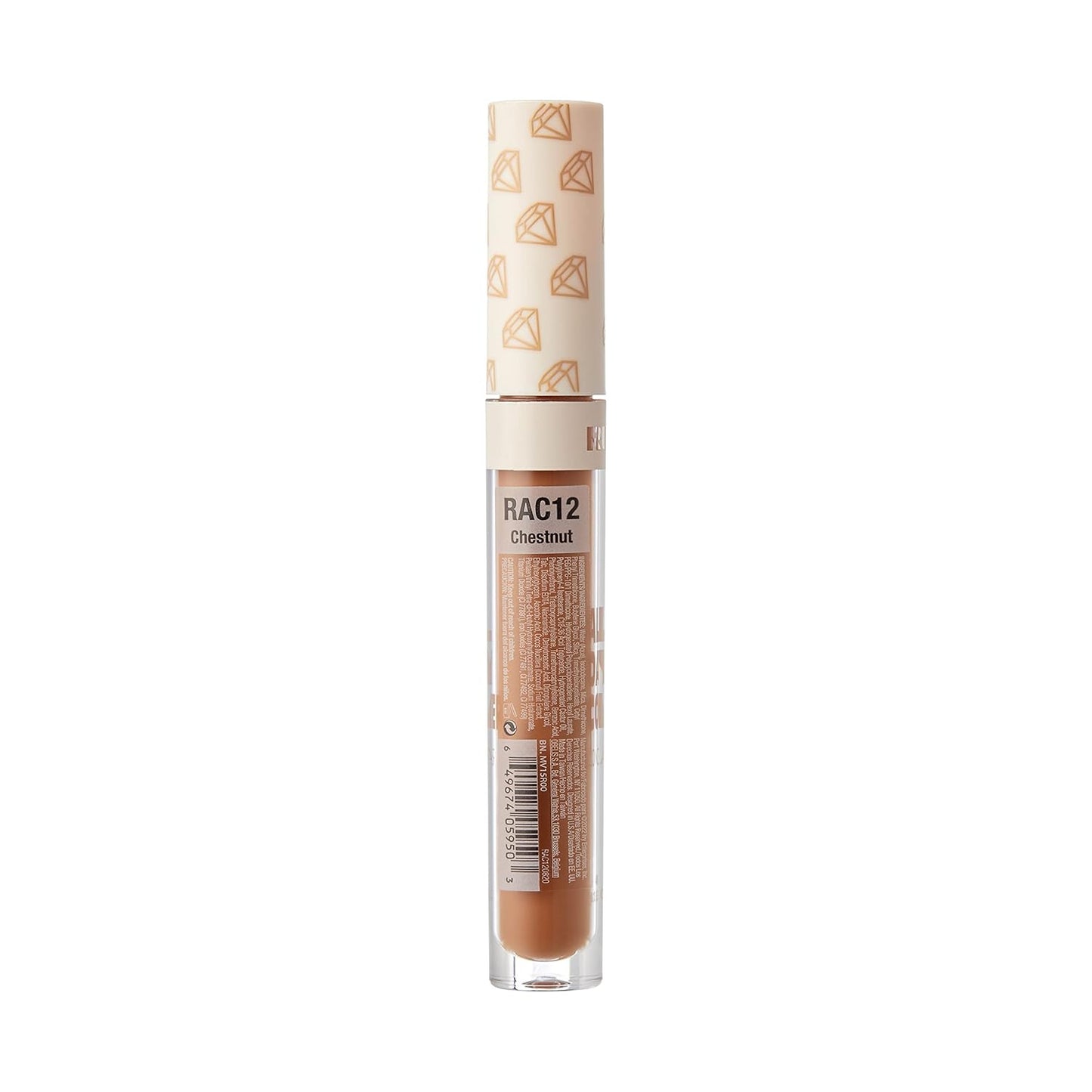 Ruby Kisses All Day Concealer Lightweight Full Coverage Multi-Use Concealer 0.13 Fl Oz (4-3 Chestnut (12))